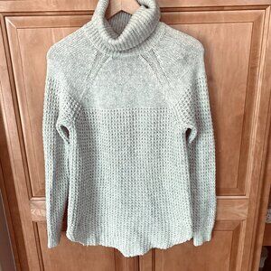 ABERCROMBIE & FITCH Oatmeal Mixed Knit Long Sleeve Sweater Sz M